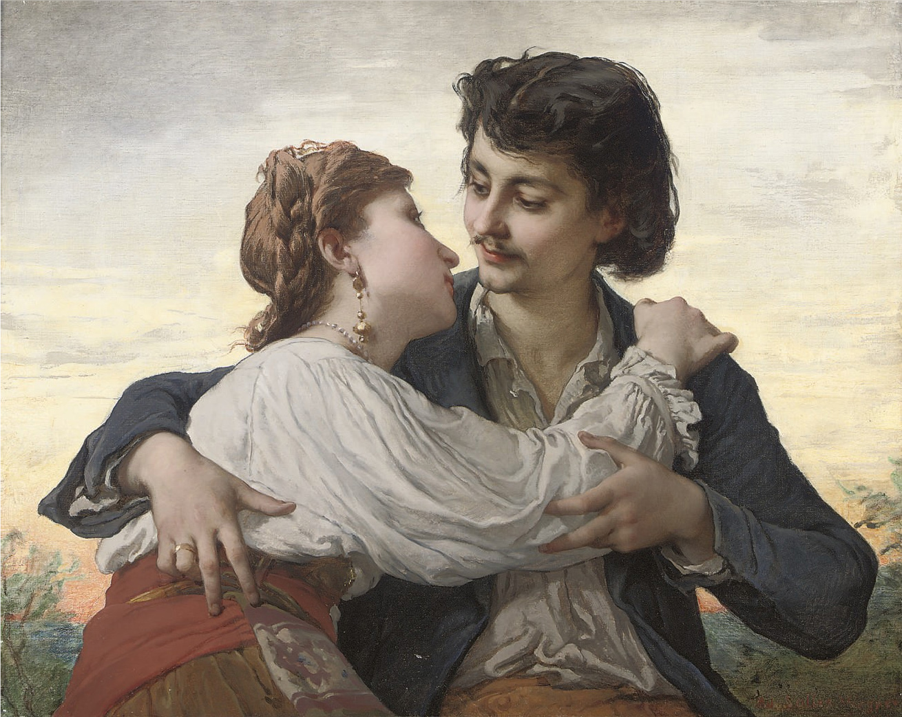 A Lovers Tryst by Adelaide Salles-Wagner